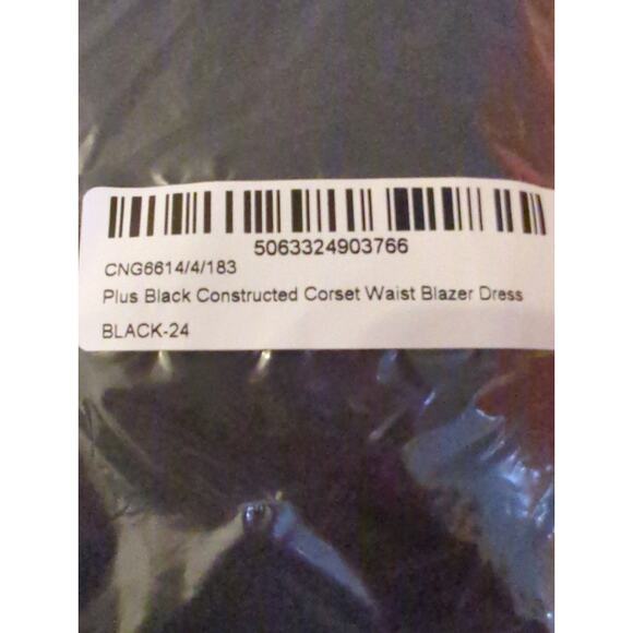 PrettyLittleThing Constructed Corset Waist Blazer Dress Women's Size 20 NWT - Picture 4 of 5